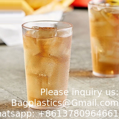 8 أوقية كأس Tumbler مخصص شعار أمبر كؤوس الشرب كؤوس المياه Tumbler البلاستيكي Tumbler كأس المشروبات
