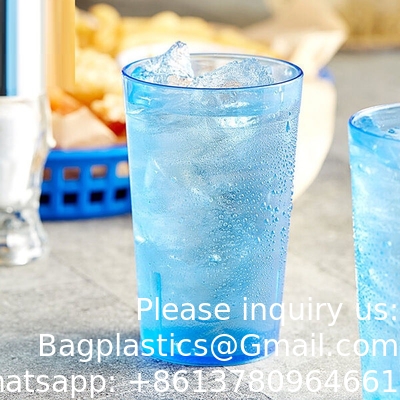 8 أوقية كأس Tumbler مخصص شعار أمبر كؤوس الشرب كؤوس المياه Tumbler البلاستيكي Tumbler كأس المشروبات