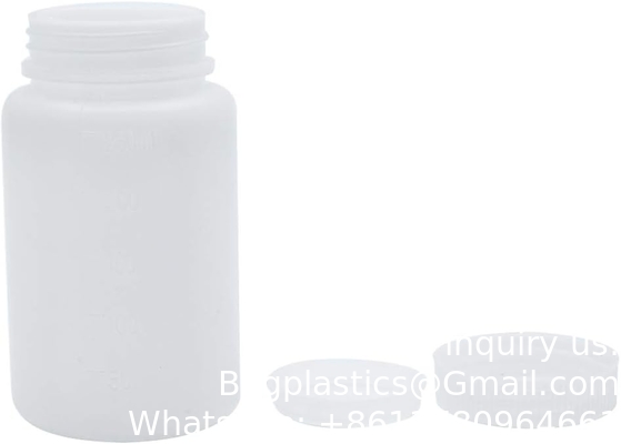 زجاجات البلاستيك HDPE واسعة الفم زجاجات عينة المختبر زجاجات المختبر المفاعل زجاجات العينة زجاجات الختم