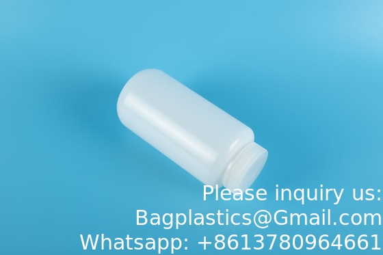 زجاجات البلاستيك HDPE واسعة الفم زجاجات عينة المختبر زجاجات المختبر المفاعل زجاجات العينة زجاجات الختم