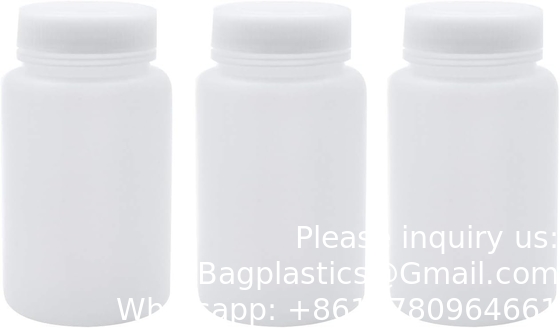 زجاجات البلاستيك HDPE واسعة الفم زجاجات عينة المختبر زجاجات المختبر المفاعل زجاجات العينة زجاجات الختم
