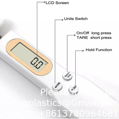 الميزان 500g 300g 0.1g الالكتروني وزن الجرام الكهربائية شاشة LCD العرض الرقمي قياس الوزن الرقمي ملعقة الميزان