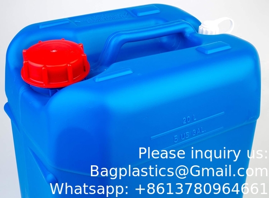 حاويات الرأس الضيقة للشحن والنقل والتخزين والنفايات ؛ 20L (5 جالون) ، HDPE ، 70mm Cap ، UN 3H1 ، 1/EA