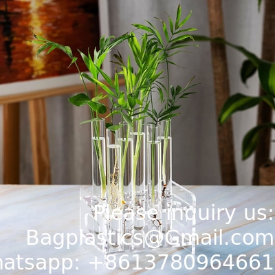 العلوم 12Pcs 25x200mm ((80ml) أنابيب اختبار زجاجية مع أغطية سدادة