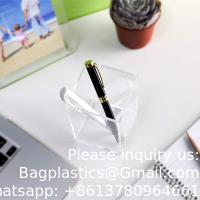 صندوق أكريليك، C؛Ear Box حامل قلم Medical Pack،Clear Desktop Pencil Cup منظوم أدوات الكتابة لمعدات المكتب
