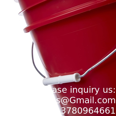 دلو مع غطاء غاما سيل، HDPE، الحمراء الدرجة الغذائية خالية من BPA 5 جالون دلو حاوية دلو مع غطاء غاما سيل