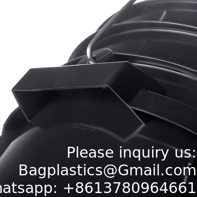 7 غالون دلو من الدرجة الغذائية السوداء + أغطية غاما، تخزين حاوية خالية من BPA، أكياس HDPE دائمة