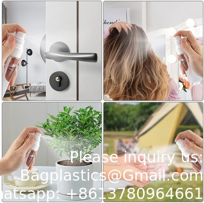 زجاجة رش زجاجات رش بلاستيكية 3.4 أونصة/100 مل 2حزمة مرشح وضع الماكياج TSA المعتمدة تجميل فارغ قابل لإعادة تعبئة