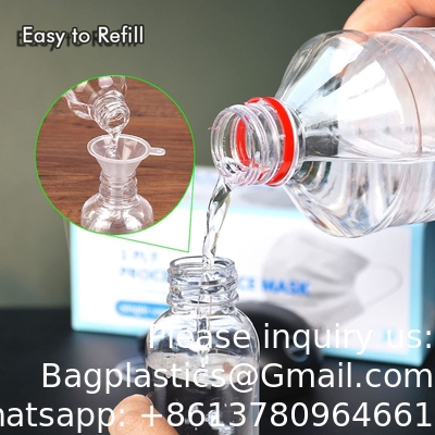 زجاجة البلاستيك الملونة للشعر زجاجات سفر عالية الجودة ضد التسرب