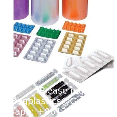 قرص عالي الجودة كبسولات الطبية الصف الفيلم Pvc 0.3mm شفاف Pvc الفيلم الصيدلاني Pvc / PET الفيلم المصفوف