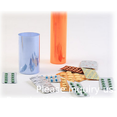 قرص عالي الجودة كبسولات الطبية الصف الفيلم Pvc 0.3mm شفاف Pvc الفيلم الصيدلاني Pvc / PET الفيلم المصفوف