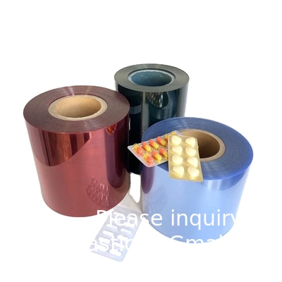 قرص عالي الجودة كبسولات الطبية الصف الفيلم Pvc 0.3mm شفاف Pvc الفيلم الصيدلاني Pvc / PET الفيلم المصفوف