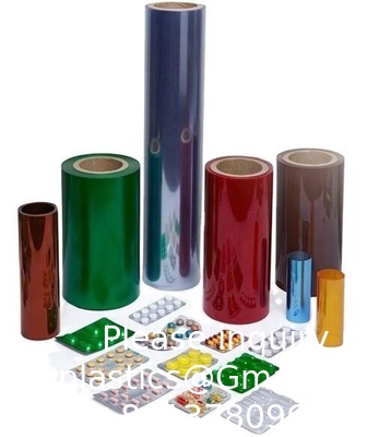 قرص عالي الجودة كبسولات الطبية الصف الفيلم Pvc 0.3mm شفاف Pvc الفيلم الصيدلاني Pvc / PET الفيلم المصفوف