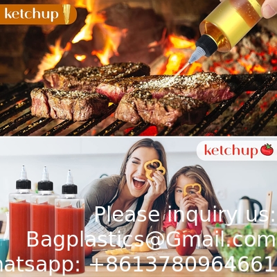 8 أوقية زجاجات البلاستيك الضغط، ومرشح الزيت واضحة طابعة الزجاجة المطبقة مع الغطاء العلوي التواء