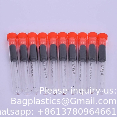 قطرات العين للزيوت الأساسية ، المصابيح قطرات الرأس المطاطي ، معايرة زجاج سميك الطب قطرات المصابيح