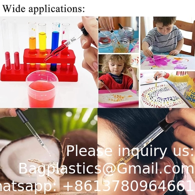 قطرات العين للزيوت الأساسية ، المصابيح قطرات الرأس المطاطي ، معايرة زجاج سميك الطب قطرات المصابيح
