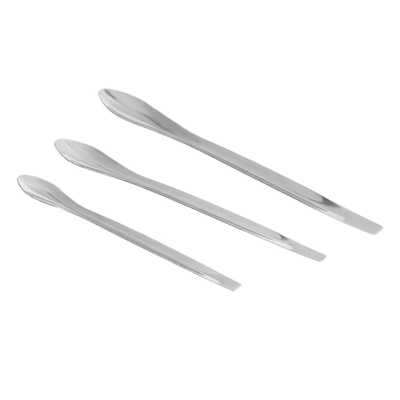 معمل الفولاذ المقاوم للصدأ (Spatula) ميكرو سكوب (Micro Scoop Reagent) مختبر خلط المواد (Spatula) 22 سم بطول ملعقة أخذ العينات