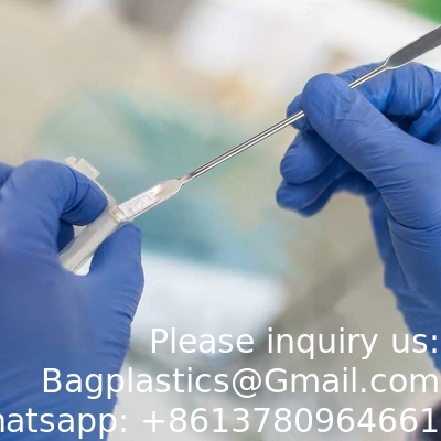 معمل الفولاذ المقاوم للصدأ (Spatula) ميكرو سكوب (Micro Scoop Reagent) مختبر خلط المواد (Spatula) 22 سم بطول ملعقة أخذ العينات