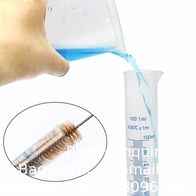 الأسطوانات والأكواب البلاستيكية المتدرجة 5 أنابيب، 10ml 25ml 50ml أسطوانات 100ml، 50ml 100ml 250ml 500ml 1000ml