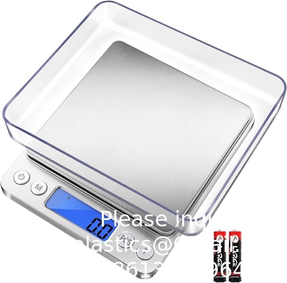 مقياس المطبخ الرقمي 3000g/ 0.1g، مقياس الطعام الجيبي 6 أوضاع قياس، LCD، Tare، مقياس الرقمي غرام وأونصات