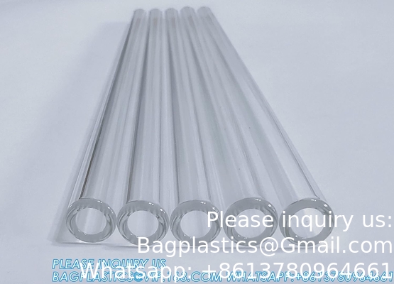4 بوصة طويلة 10 قطع الزجاج بوروسيليكات أنابيب تنفخ 12 مم OD 2mm سميكة الحائط أنابيب، أنابيب واضحة للفن DIY