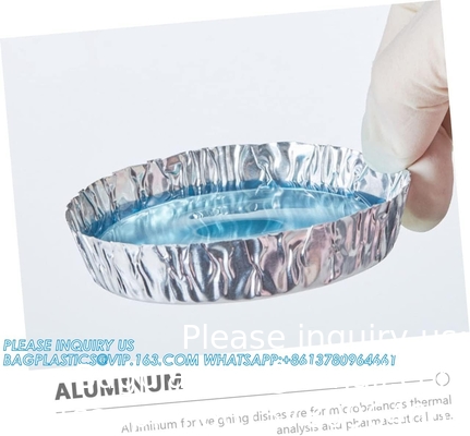 قوارب الميزان من الألومنيوم صناديق الصفائح المختلطة السائلة الميزان الألومنيوم الصفائح المستخدمة مرة أخرى الكيمياء الميزان المستخدم في المختبر
