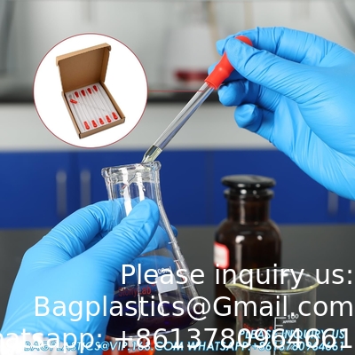 أنابيب قطرات الزجاج، أنابيب قطرات الزجاج البوروسيليكات السميكة 3 مل أنابيب نقل السائل غير المتدرجة