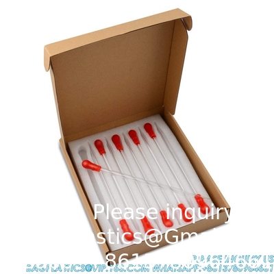 أنابيب قطرات الزجاج، أنابيب قطرات الزجاج البوروسيليكات السميكة 3 مل أنابيب نقل السائل غير المتدرجة