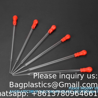 أنابيب قطرات الزجاج، أنابيب قطرات الزجاج البوروسيليكات السميكة 3 مل أنابيب نقل السائل غير المتدرجة
