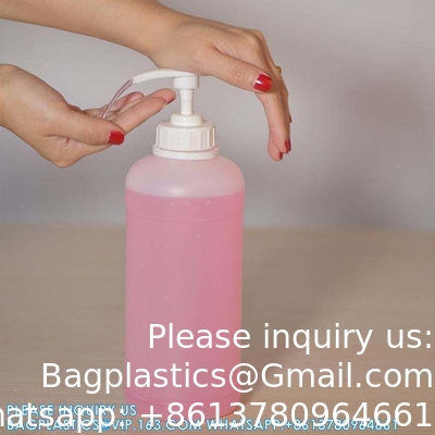 زجاجة غسل اليدين من البلاستيك مع مضخة الأنابيب زجاجات مضخة بلاستيكية قابلة لإعادة التعبئة مع قفل السفر