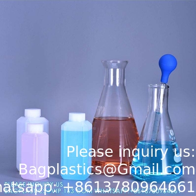 البيع بالجملة HDPE فارغة مسحوق بلاستيكي صغير الصلبة حاوية زجاجات السائل الكيميائي مع الغطاء الحلقية
