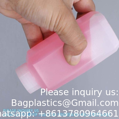 البيع بالجملة HDPE فارغة مسحوق بلاستيكي صغير الصلبة حاوية زجاجات السائل الكيميائي مع الغطاء الحلقية