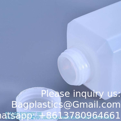 البيع بالجملة HDPE فارغة مسحوق بلاستيكي صغير الصلبة حاوية زجاجات السائل الكيميائي مع الغطاء الحلقية