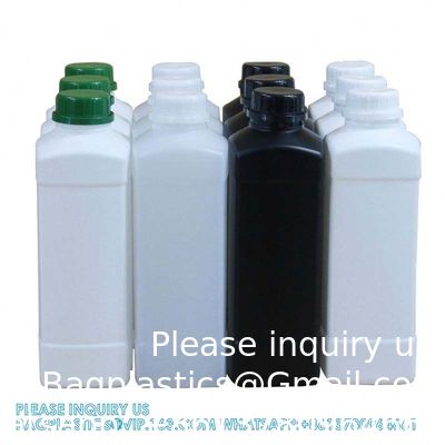 500 مل 100 مل شعار مخصص طباعة مربع زجاجة بلاستيكية للحليب سائل التعبئة الزجاجة الصيدلانية