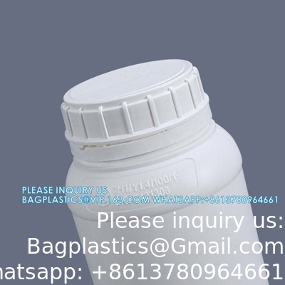 50ML-1000ML الزجاجات البلاستيكية السميكة الفلورية المذيبات الكيميائية العضوية حاوية الحزمة