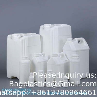 50ML-1000ML الزجاجات البلاستيكية السميكة الفلورية المذيبات الكيميائية العضوية حاوية الحزمة