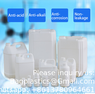 50ML-1000ML الزجاجات البلاستيكية السميكة الفلورية المذيبات الكيميائية العضوية حاوية الحزمة