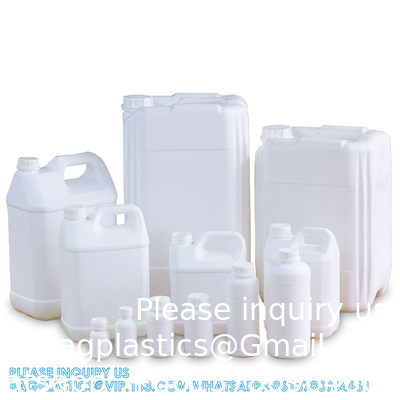 50ML-1000ML الزجاجات البلاستيكية السميكة الفلورية المذيبات الكيميائية العضوية حاوية الحزمة