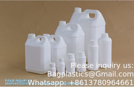 50ML-1000ML الزجاجات البلاستيكية السميكة الفلورية المذيبات الكيميائية العضوية حاوية الحزمة