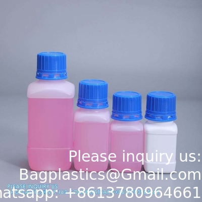 100 مل زجاجة بلاستيكية المفاعل زجاجات HDPE فارغة بيضاء مع غطاء داخلي لتخزين مسحوق سائل كيميائي
