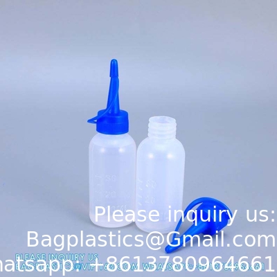 30ML خالية الشفافة الزجاجة قطرة البلاستيكية للعين بيع الجملة الزجاجة البلاستيكية ضغط قطرة الغراء مع نقطة