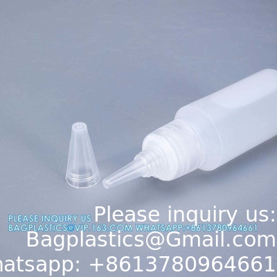 30ML خالية الشفافة الزجاجة قطرة البلاستيكية للعين بيع الجملة الزجاجة البلاستيكية ضغط قطرة الغراء مع نقطة
