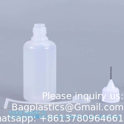 30ML خالية الشفافة الزجاجة قطرة البلاستيكية للعين بيع الجملة الزجاجة البلاستيكية ضغط قطرة الغراء مع نقطة
