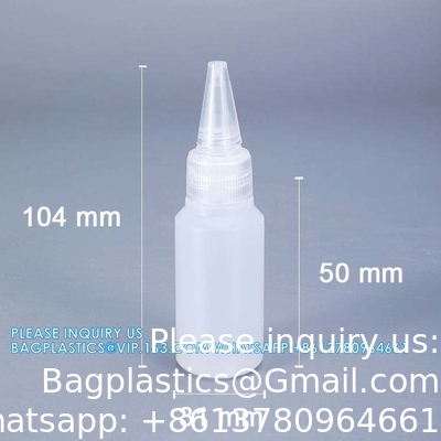 30ML خالية الشفافة الزجاجة قطرة البلاستيكية للعين بيع الجملة الزجاجة البلاستيكية ضغط قطرة الغراء مع نقطة