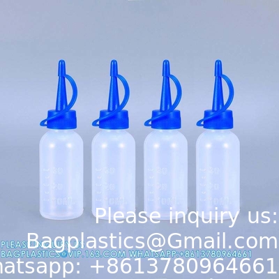 30ML خالية الشفافة الزجاجة قطرة البلاستيكية للعين بيع الجملة الزجاجة البلاستيكية ضغط قطرة الغراء مع نقطة