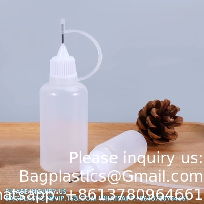 30ML خالية الشفافة الزجاجة قطرة البلاستيكية للعين بيع الجملة الزجاجة البلاستيكية ضغط قطرة الغراء مع نقطة
