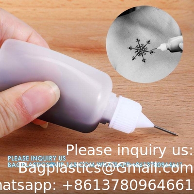 30ML خالية الشفافة الزجاجة قطرة البلاستيكية للعين بيع الجملة الزجاجة البلاستيكية ضغط قطرة الغراء مع نقطة