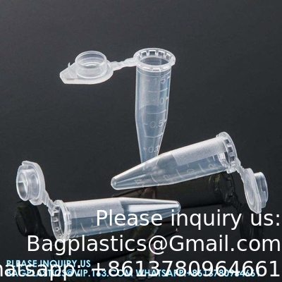 معقمة 0.5ml 2ml أسفل مستديرة مخروطية أنبوبات مركزية صغيرة 1.5 مل مركزية أنابيب مختبرية