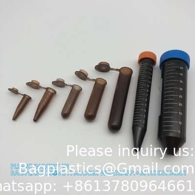 النحاس الحمراء المعقمة 1.5ml أجهزة الطرد المركزي المجهرية أنابيب الطرد المركزي المجهرية أنابيب فالكون القمعية أنابيب الطرد المركزي 15mL، 100Pcs معقمة