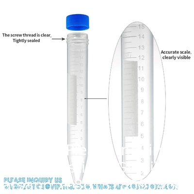النحاس الحمراء المعقمة 1.5ml أجهزة الطرد المركزي المجهرية أنابيب الطرد المركزي المجهرية أنابيب فالكون القمعية أنابيب الطرد المركزي 15mL، 100Pcs معقمة